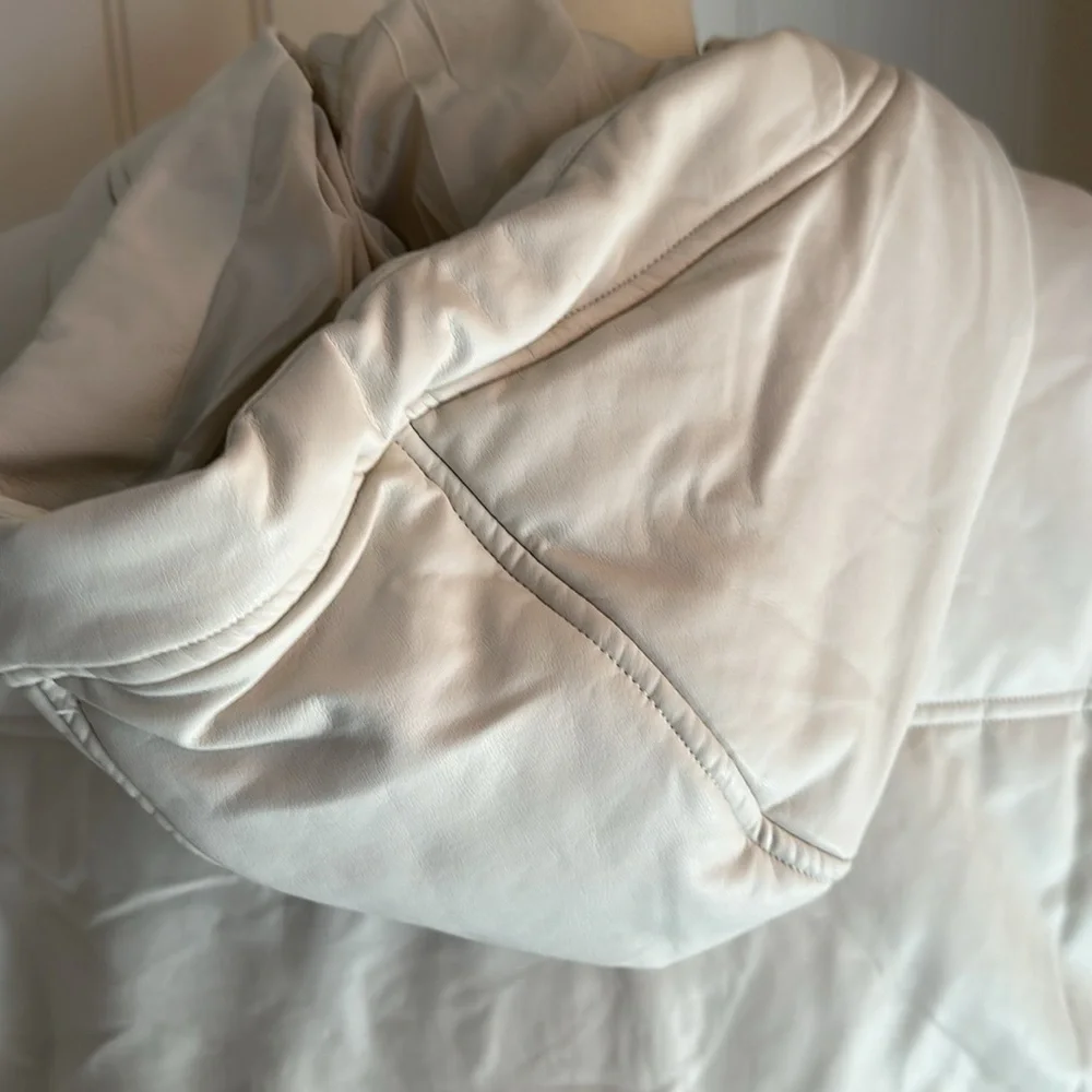 Faux Leather Hooded Vest - Picture 4 of 4